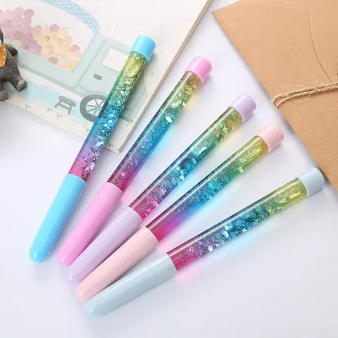 Creative Quicksand Gel Pen Cute Cartoon Fairy Pen Wholesale