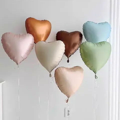 Cute Sweet Heart Shape Aluminum Film Family Gathering Party Festival Balloons