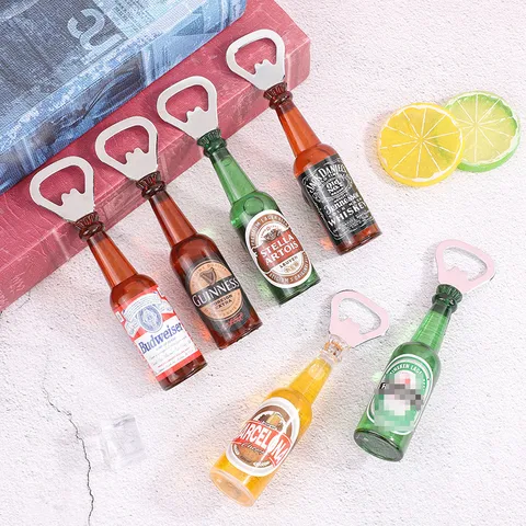 Creative Beer Bottle Bottle Opener Home Personalized Trend Refridgerator Magnets Cross-border Mini Beer Screwdriver Wholesale