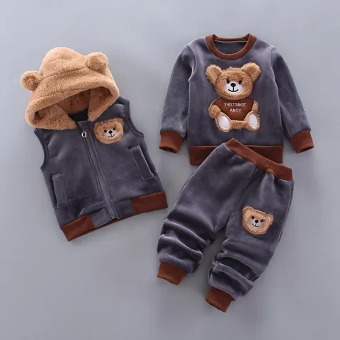 Cute Cartoon Polyester Boys Clothing Sets