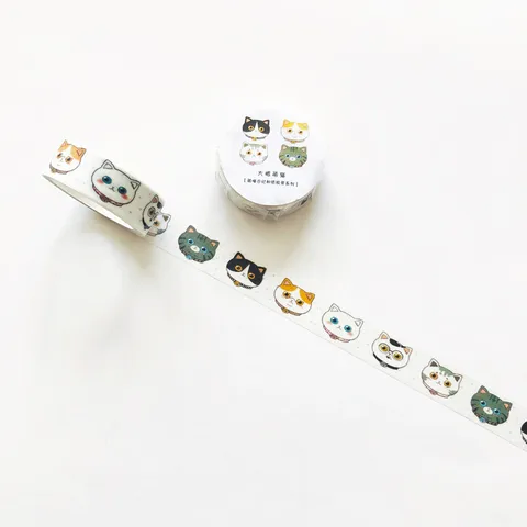 1 Piece Cat Learning Paper Cute Washi Tape