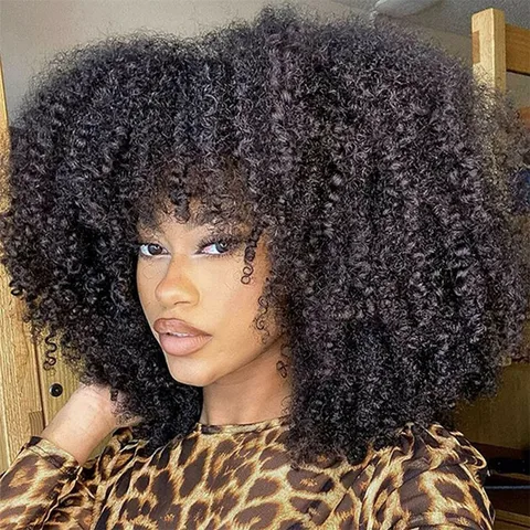 Women's African Style Party Cosplay High Temperature Wire Curls Wigs