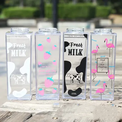 Cute Cartoon Plastic Water Bottles 1 Piece