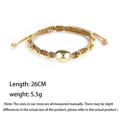 Fashion Geometric Natural Freshwater Pearl Copper Knitting Bracelets