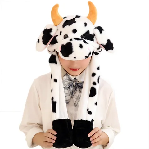 Children Unisex Cute Cows Beanie Hat