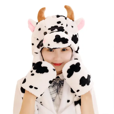 Children Unisex Cute Cows Beanie Hat