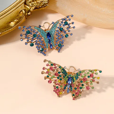 Elegant Luxurious Butterfly Alloy Rhinestones Unisex Single Ring