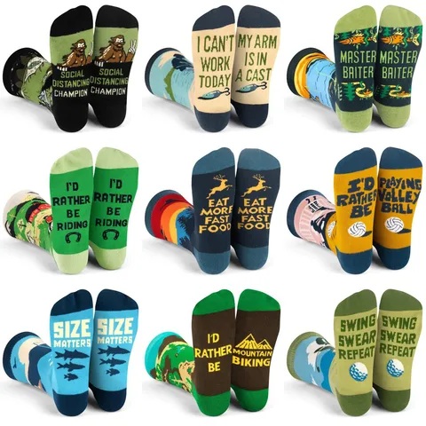 Unisex Cute Funny Cartoon Cotton Crew Socks A Pair