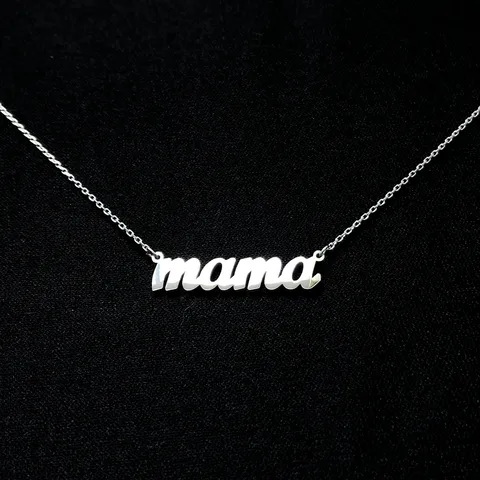 Simple Style Letter Stainless Steel Carving Necklace