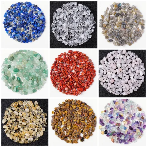 1 Pack Natural Stone Gravel Geometric Beads