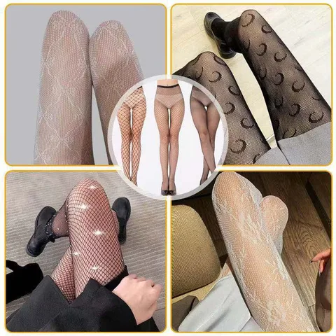 Women's Fashion Bow Knot Silk Spandex Patchwork Tights 1 Piece