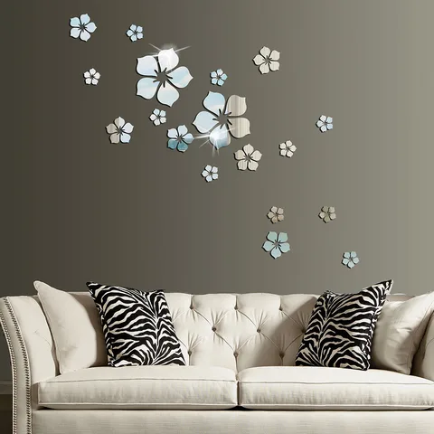 Fashion Flower Arylic Wall Sticker