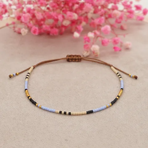 Simple Style Round Seed Bead Rope Wholesale Bracelets