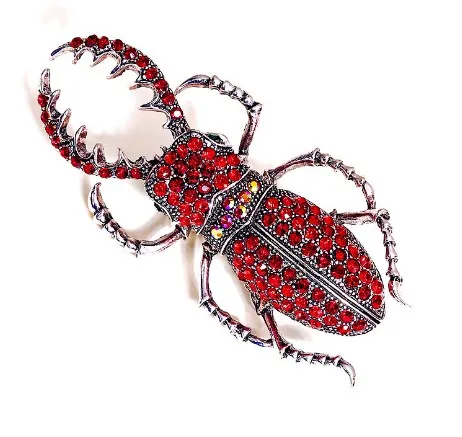 Casual Insect Alloy Plating Inlay Rhinestones Unisex Brooches