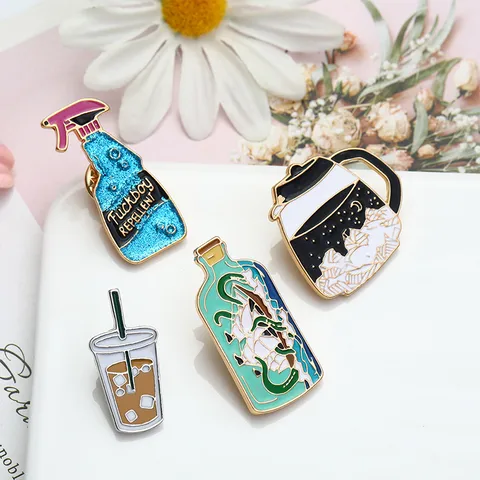 Cartoon Style Cartoon Alloy Enamel Unisex Brooches