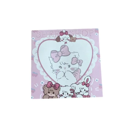 Cute Kitten Sticky Notes Pink Sticky Note Ins Style Good-looking Stickers