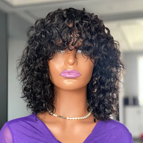 Women's Simple Style Weekend Real Hair Curls Wigs