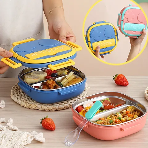 Cute Cartoon Stainless Steel Lunch Box