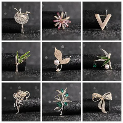 Simple Style Bamboo Flower Alloy Plating Women's Corsage