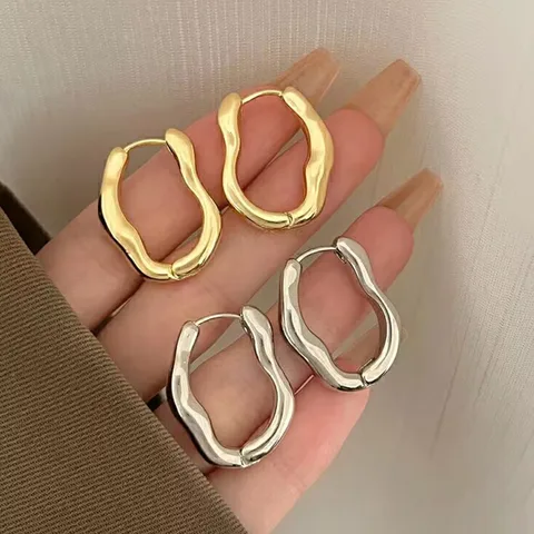 1 Pair IG Style Geometric Plating Alloy Earrings