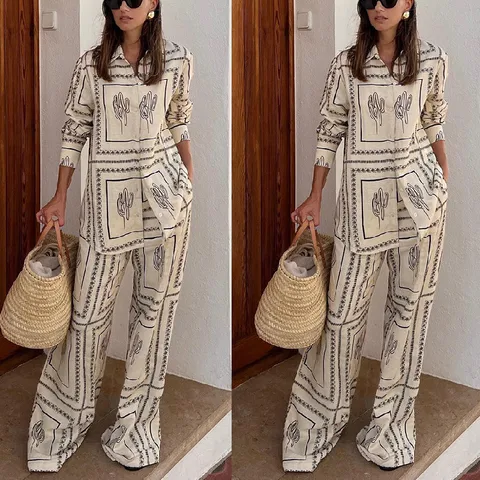 Daily Street Women's Casual Printing Polyester Printing Pants Sets Pants Sets