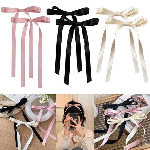 Women's Simple Style Bow Knot Cloth Handmade Hair Clip