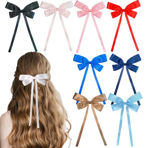 Women's Simple Style Bow Knot Cloth Handmade Hair Clip