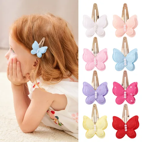 Women's Simple Style Classic Style Butterfly Alloy Cloth Hair Clip