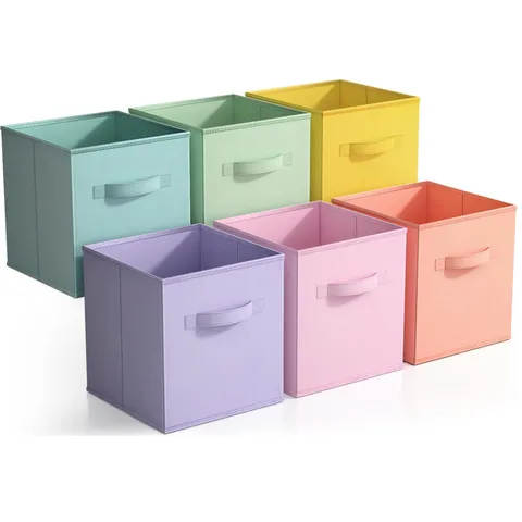 Uncovered Fabric Storage Box Foldable Storage Box Household Wardrobe Storage Box Clothing Toy Storage Box