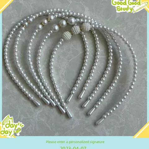 Korean Style Princess Children Pearl Headband Headband Girl Hair Accessories Micro Business Push Activities Small Gifts