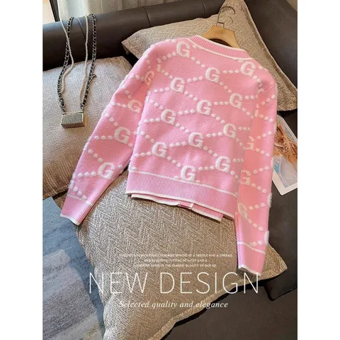 Women's Cardigan Sweater Long Sleeve Sweaters & Cardigans Button Elegant Streetwear Letter