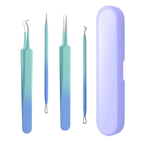 Acne Needle Closed Needle Disposable Cell Clamp Scraping Blackhead Tweezers Picking And Squeezing Acne Acne Tool Ultrafine Tip