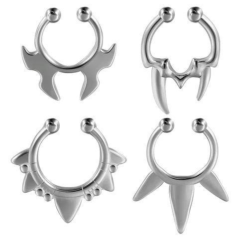 1 Piece Nose Rings & Studs Casual Elegant Vacation Geometric 304 Stainless Steel Irregular Nose Rings & Studs