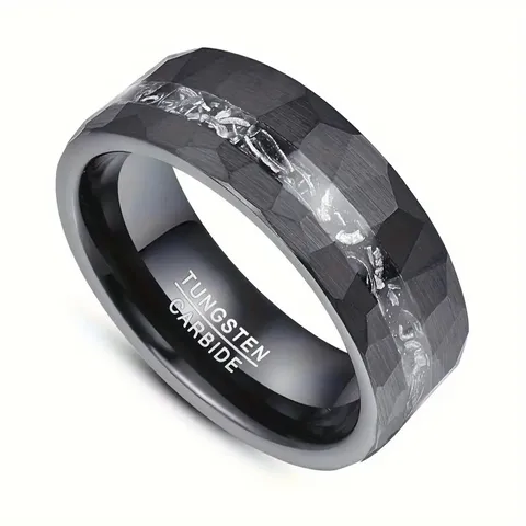 Wholesale Jewelry Casual Streetwear U Shape Tungsten Steel Plating Rings