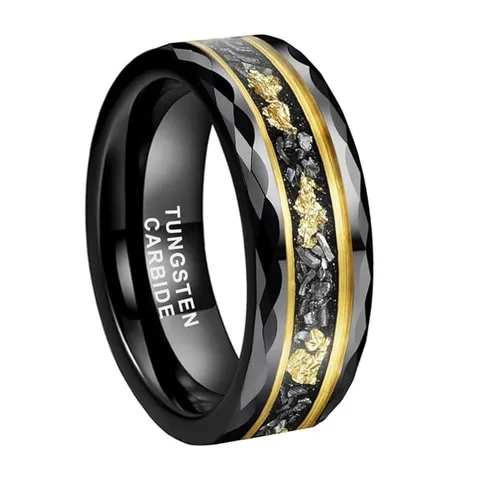 Wholesale Jewelry Elegant Simple Style Streetwear U Shape Tungsten Steel Rings