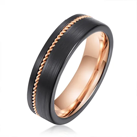 Wholesale Jewelry Casual Simple Style Streetwear Geometric Tungsten Steel Plating Rings