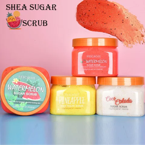 Letter Fruit Body Scrub Cream Modern Style Personal Care