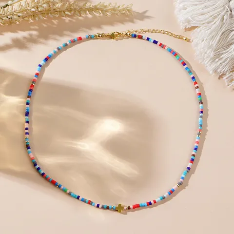 Bohemian Geometric Seed Bead Wholesale Necklace