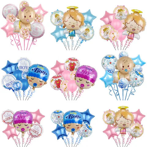 Birthday Cute Classic Style Human Letter Star Aluminum Film Birthday Balloons