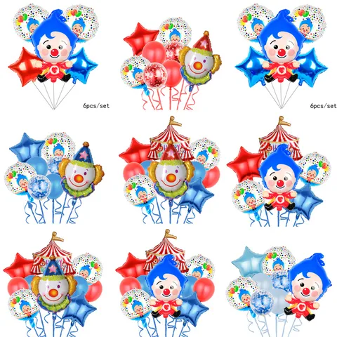 Cute Modern Style Classic Style Clown Star Aluminum Film Party Festival Balloons