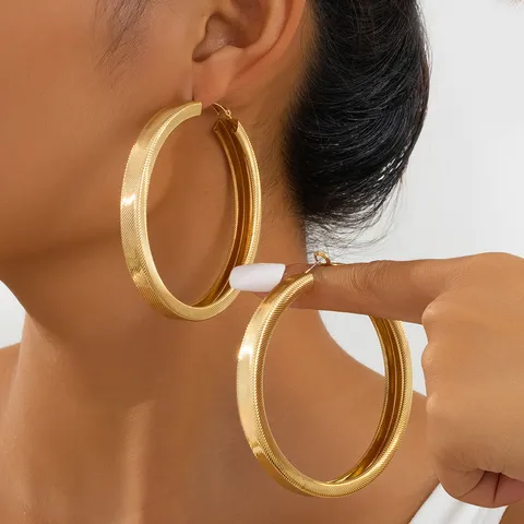 1 Pair Simple Style Commute Geometric Alloy Earrings