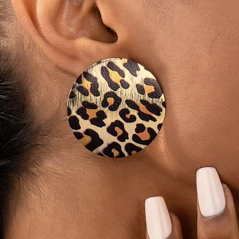 1 Pair IG Style Retro Classic Style Leopard Alloy Ear Studs