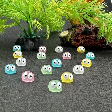 Luminous Firefly Elf Doll Micro Landscape Flower Bed Decoration Handmade DIY Resin Craft Eye Ornaments