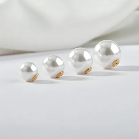 1 Piece Imitation Pearl Round Beads Jewelry Accessories