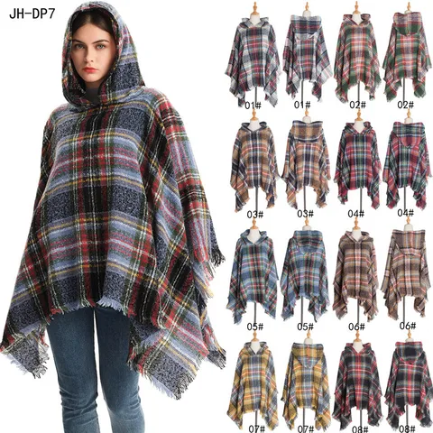 Women's Streetwear Lattice Polyester Tassel Shawl