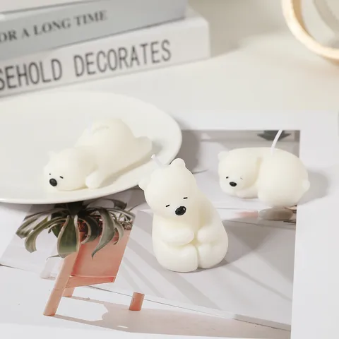 Cute Polar Bear Soybean Mixed Wax Candle