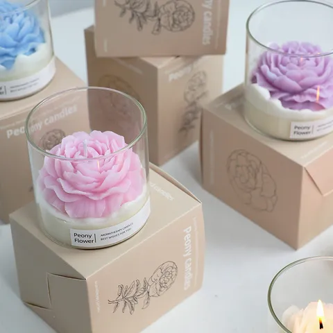 Romantic Flower Mixed Wax Candle