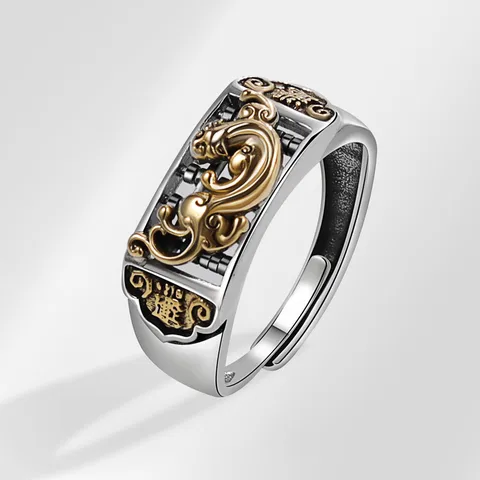 Ethnic Style Geometric Copper Plating Men's Open Rings