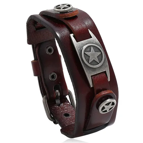 Hip-Hop Sports Geometric Pu Leather Alloy Unisex Bracelets