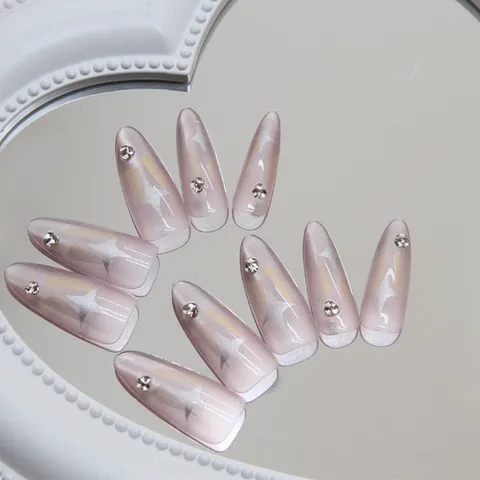 Simple Style Star ABS Press-on Nails 1 Set